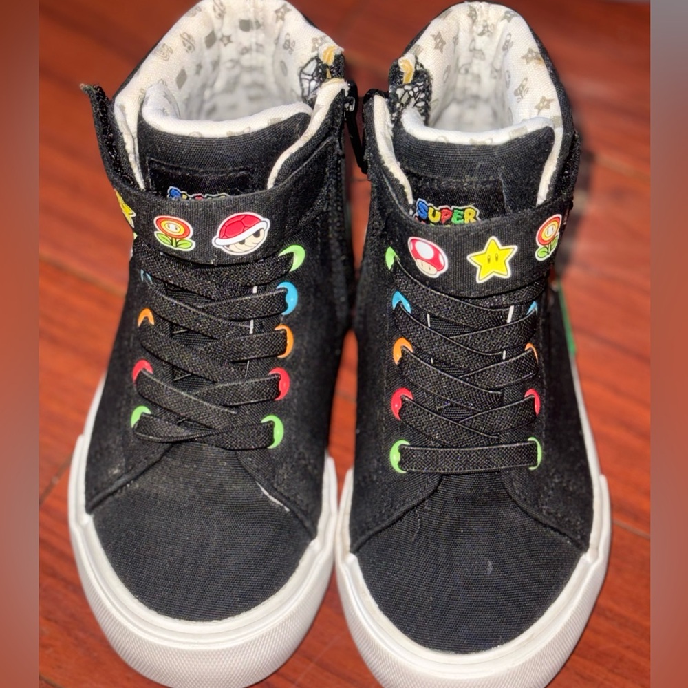 Nintendo Black High-Top Sneakers